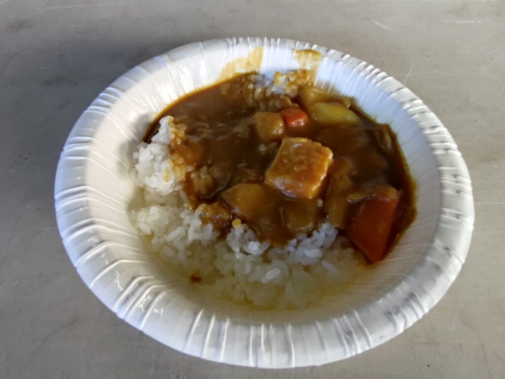 提供されたカレー